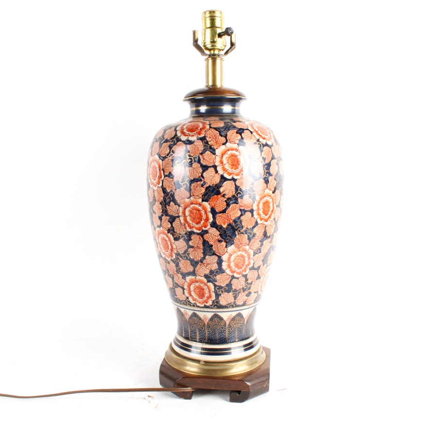 Asian-Inspired Ceramic Table Lamp