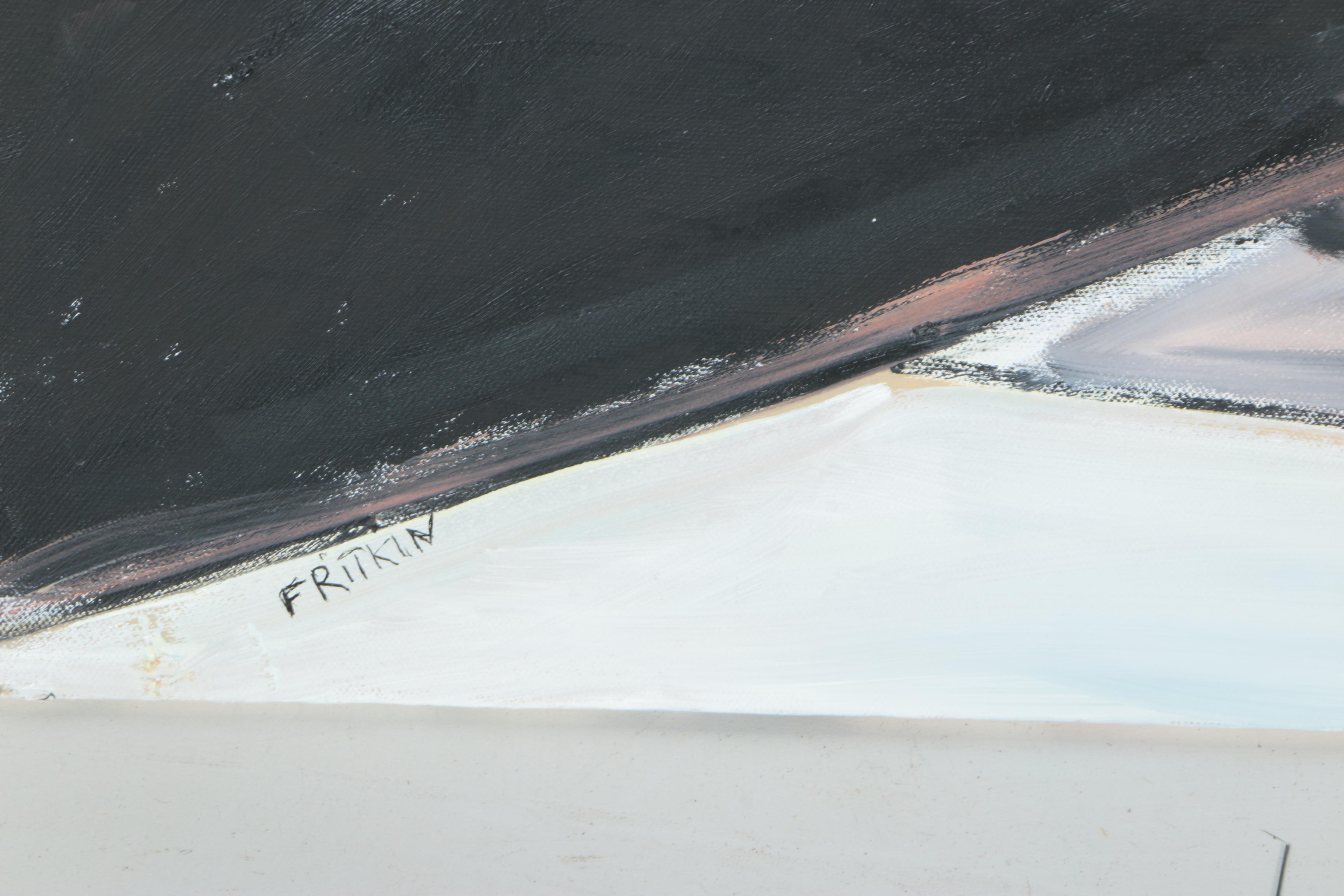 Ronald Fritkin Oil Painting on Canvas "Cheating"