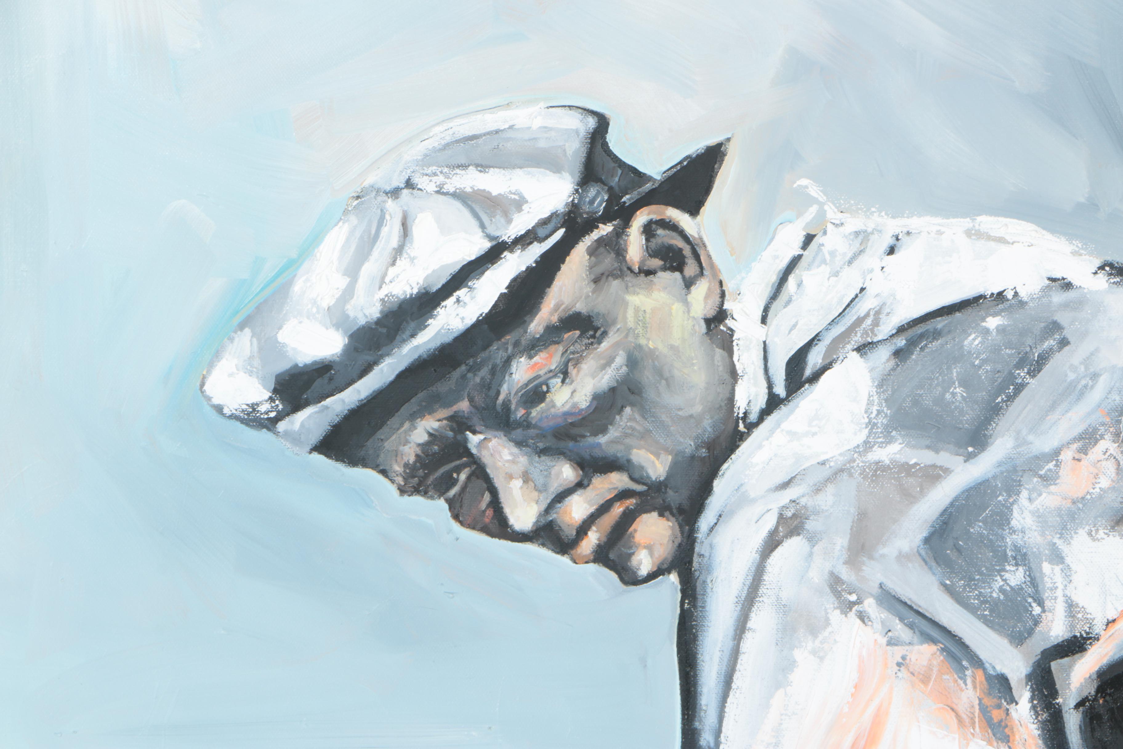 Ronald Fritkin Oil Painting on Canvas "Cheating"