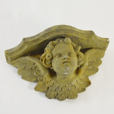 Concrete Cherub Shelf
