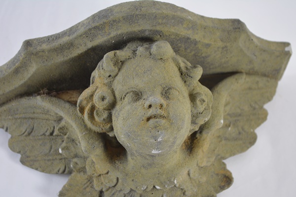 Concrete Cherub Shelf