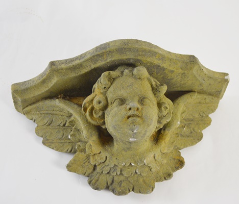 Concrete Cherub Shelf