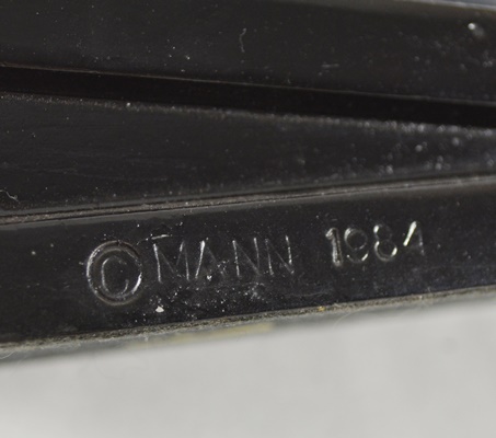 Deco Revival Style Mann Clock, Candlesticks and Vase