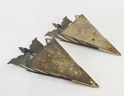 Pair of Art Deco Wall Sconce Light Fixtures