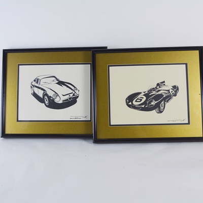 Randell Swann Race Car Lithographs