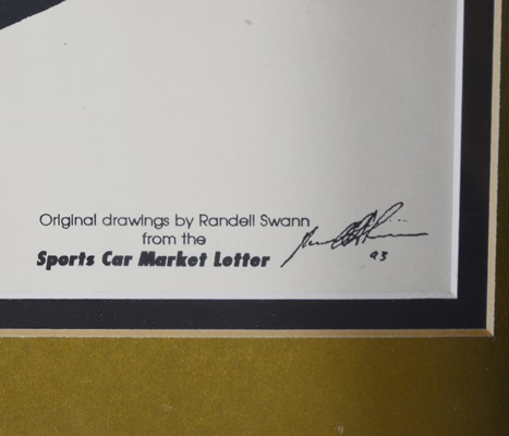 Randell Swann Race Car Lithographs