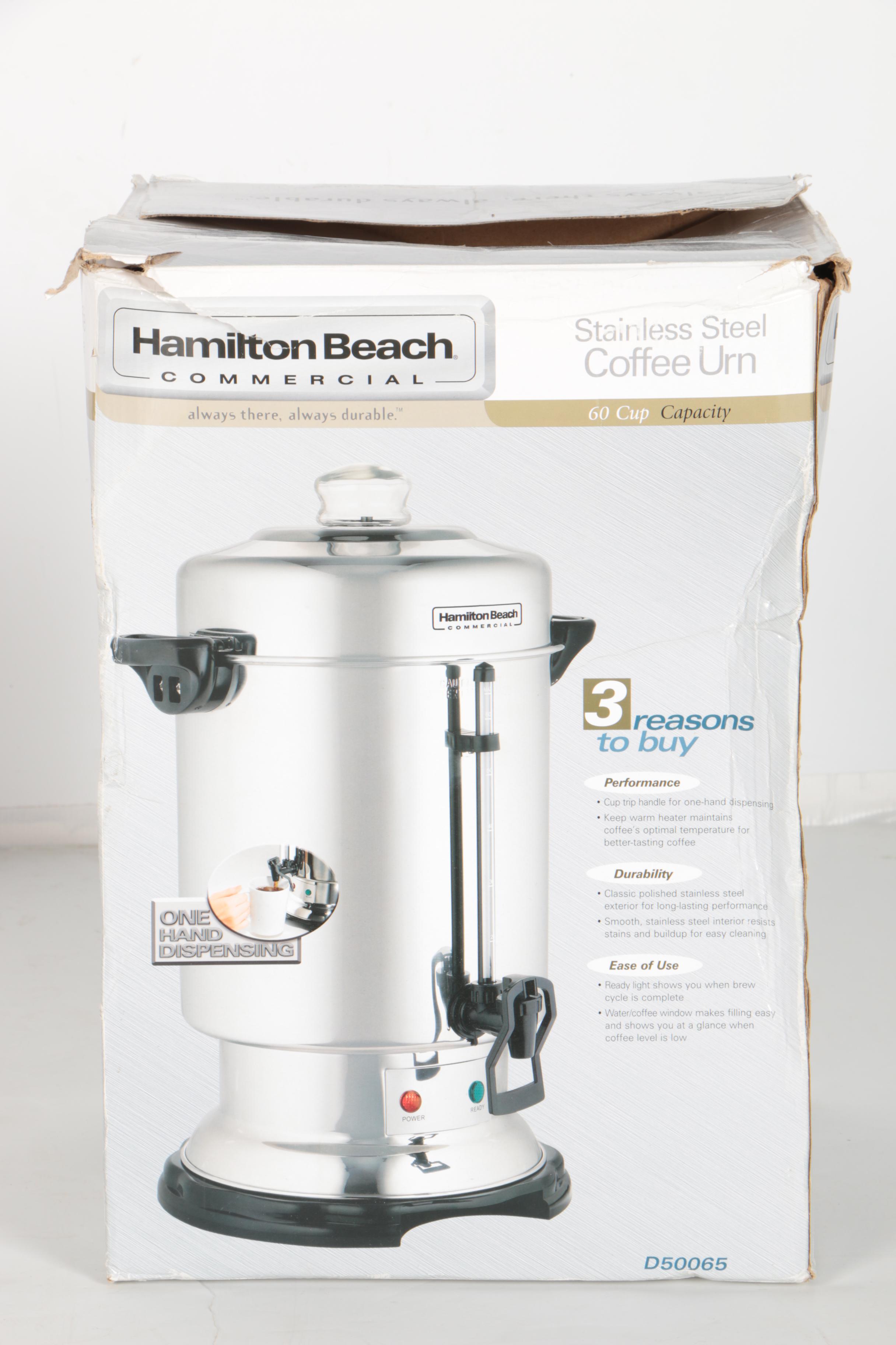 Hamilton Beach Commercial Stainless Steel Coffee Urn