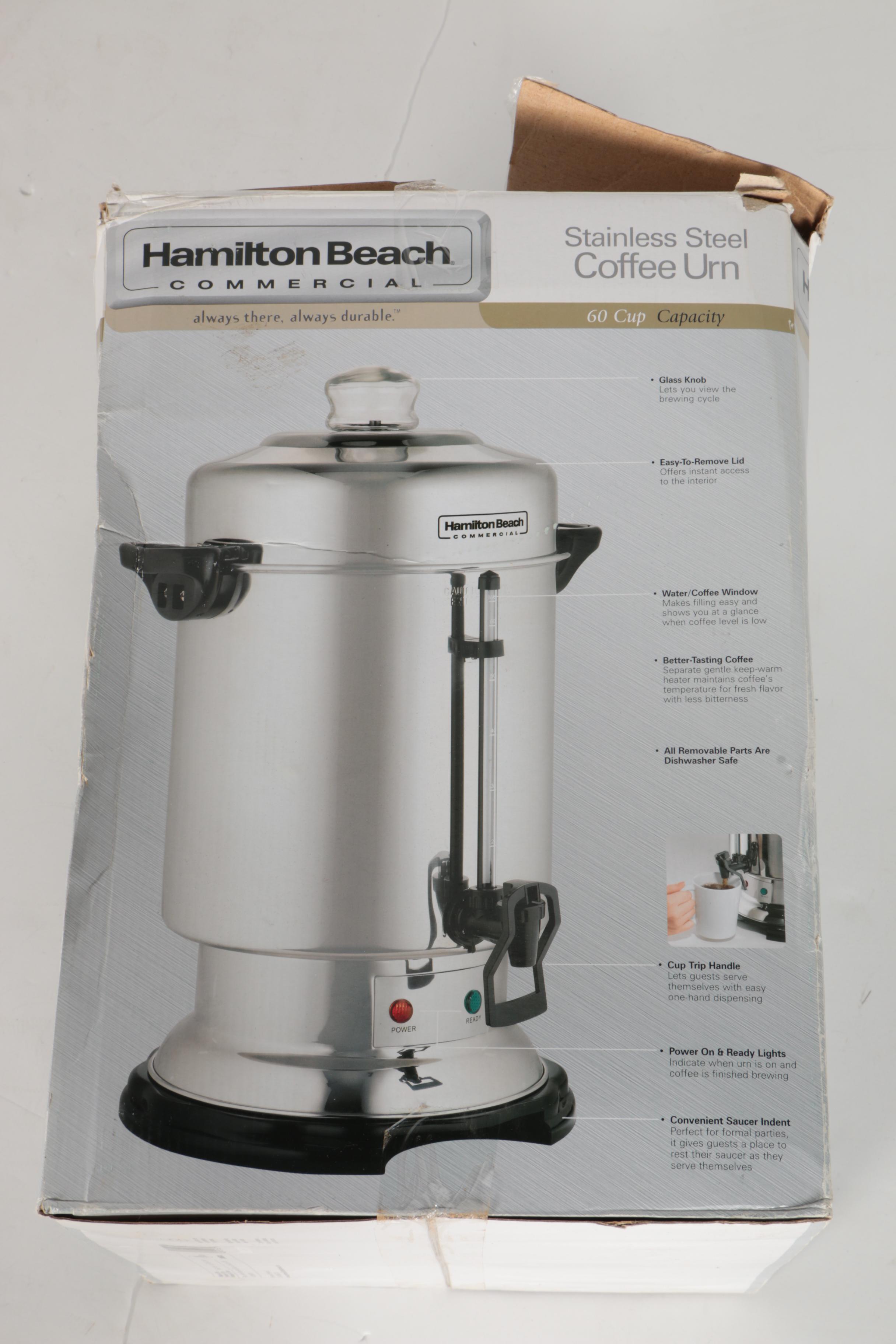 Hamilton Beach Commercial Stainless Steel Coffee Urn