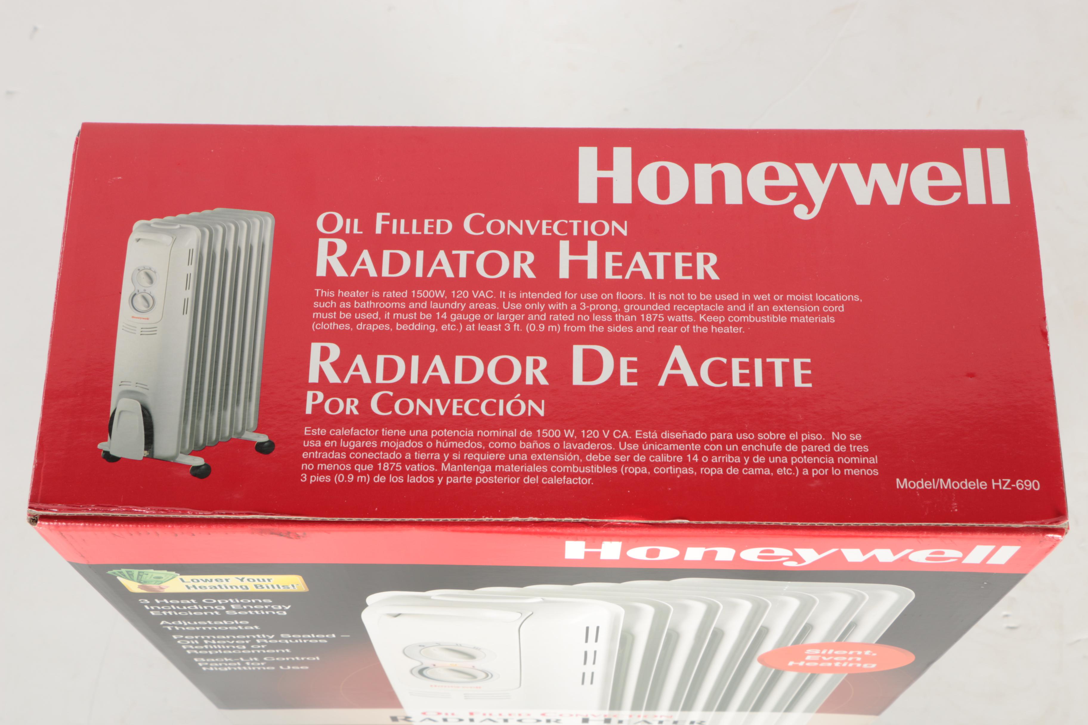 Honeywell "Oil Filled Convection" Radiator Heater