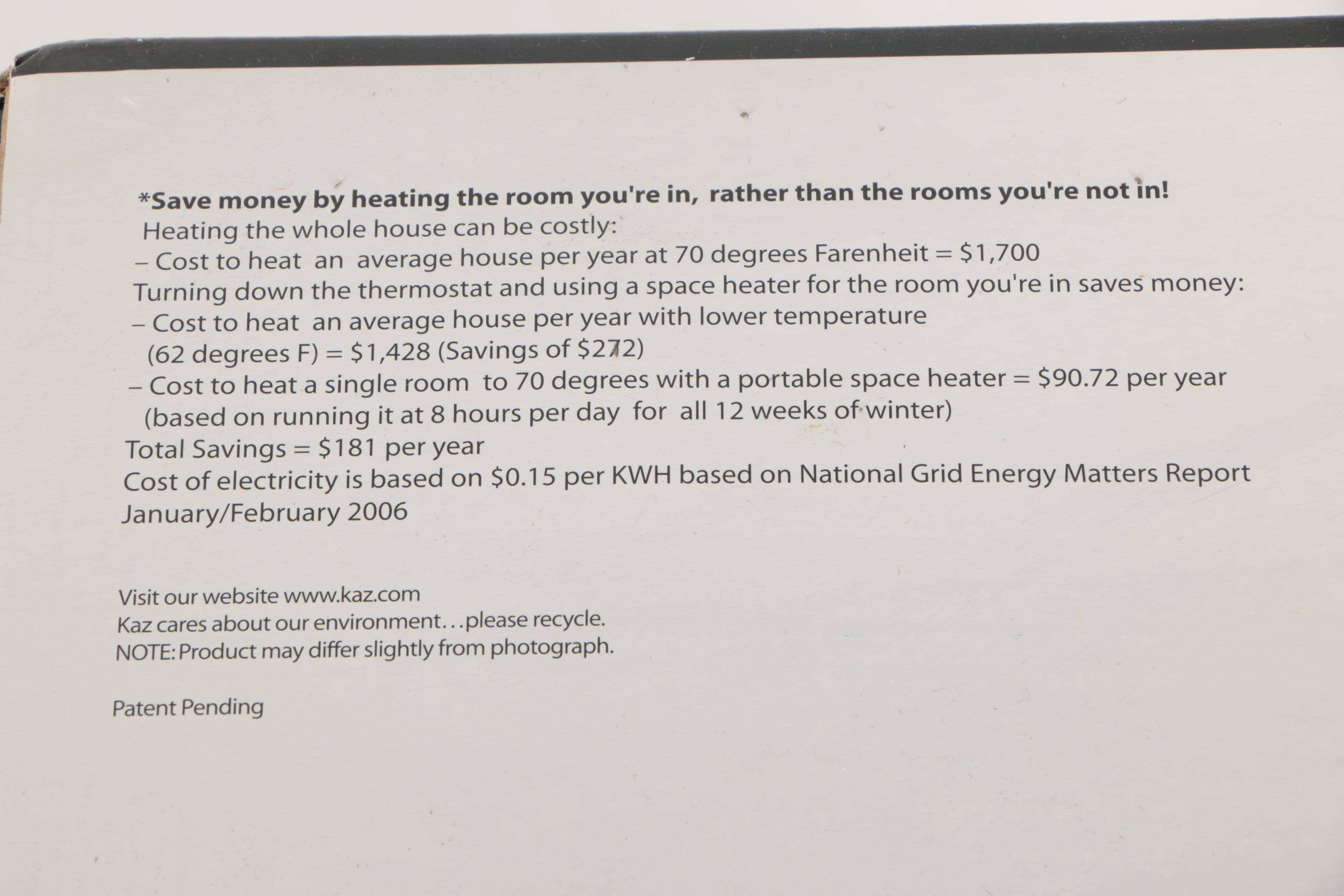 Honeywell "Oil Filled Convection" Radiator Heater