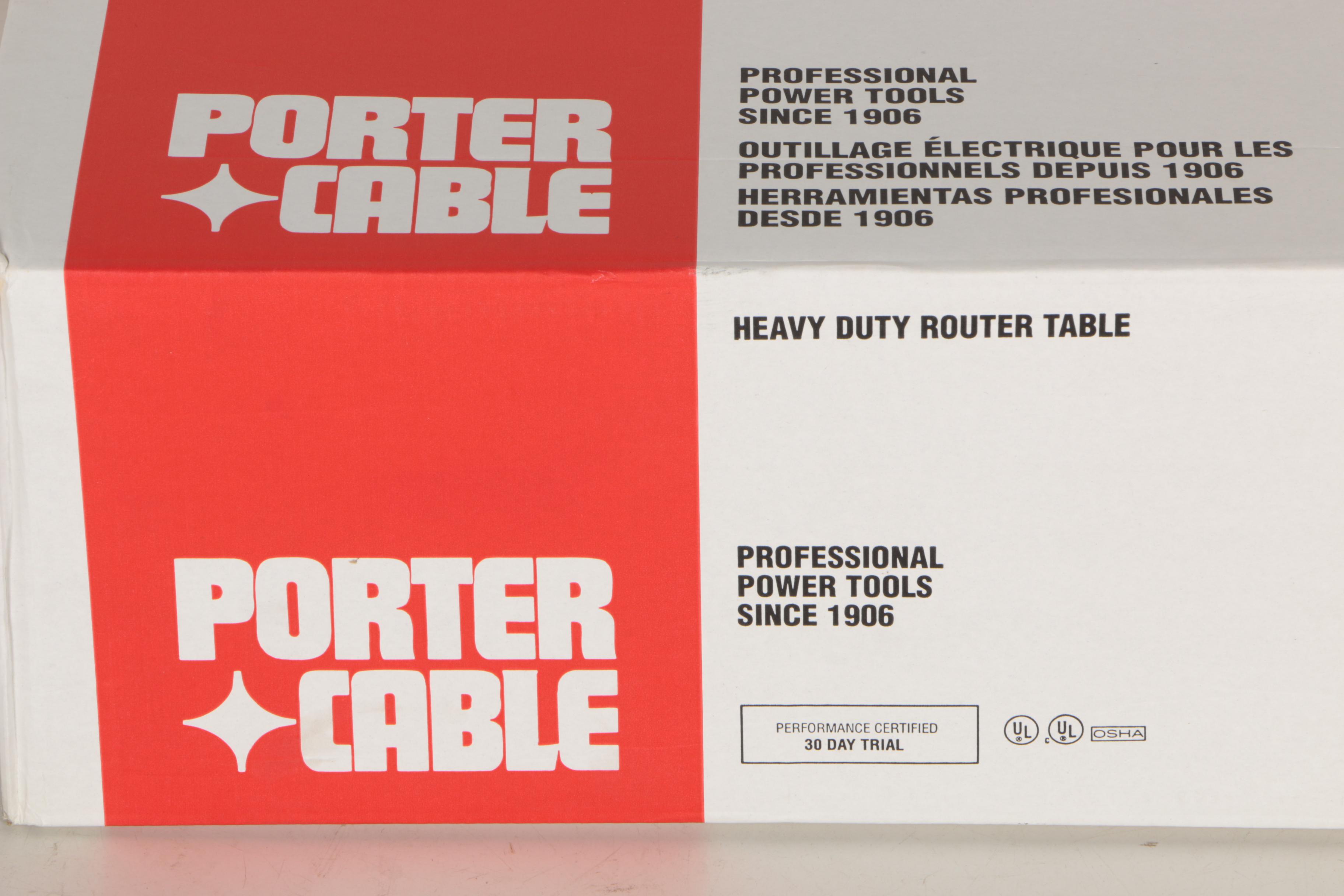 Porter Cable Router Table