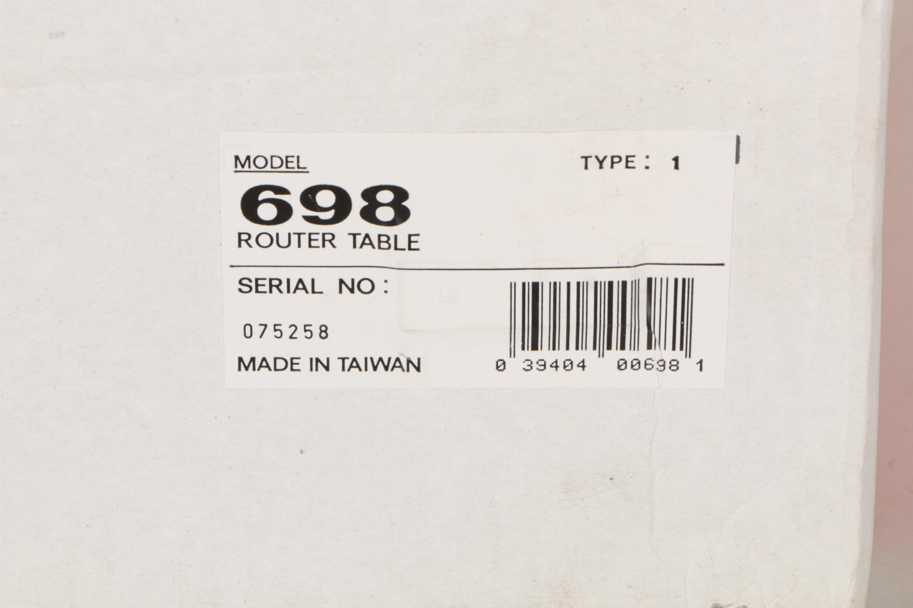 Porter Cable Router Table