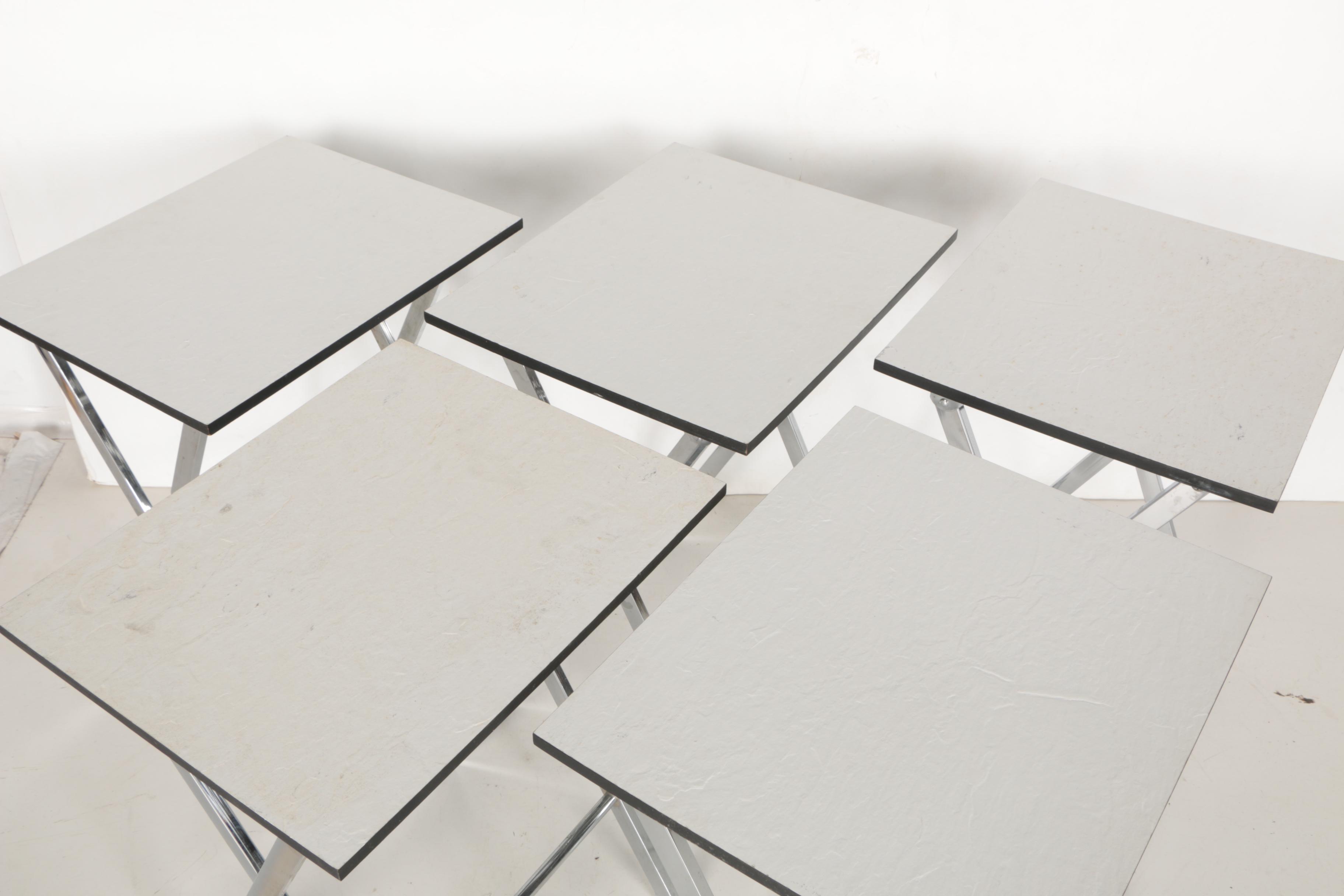 Vintage Modernist Style Folding Tables by Artex