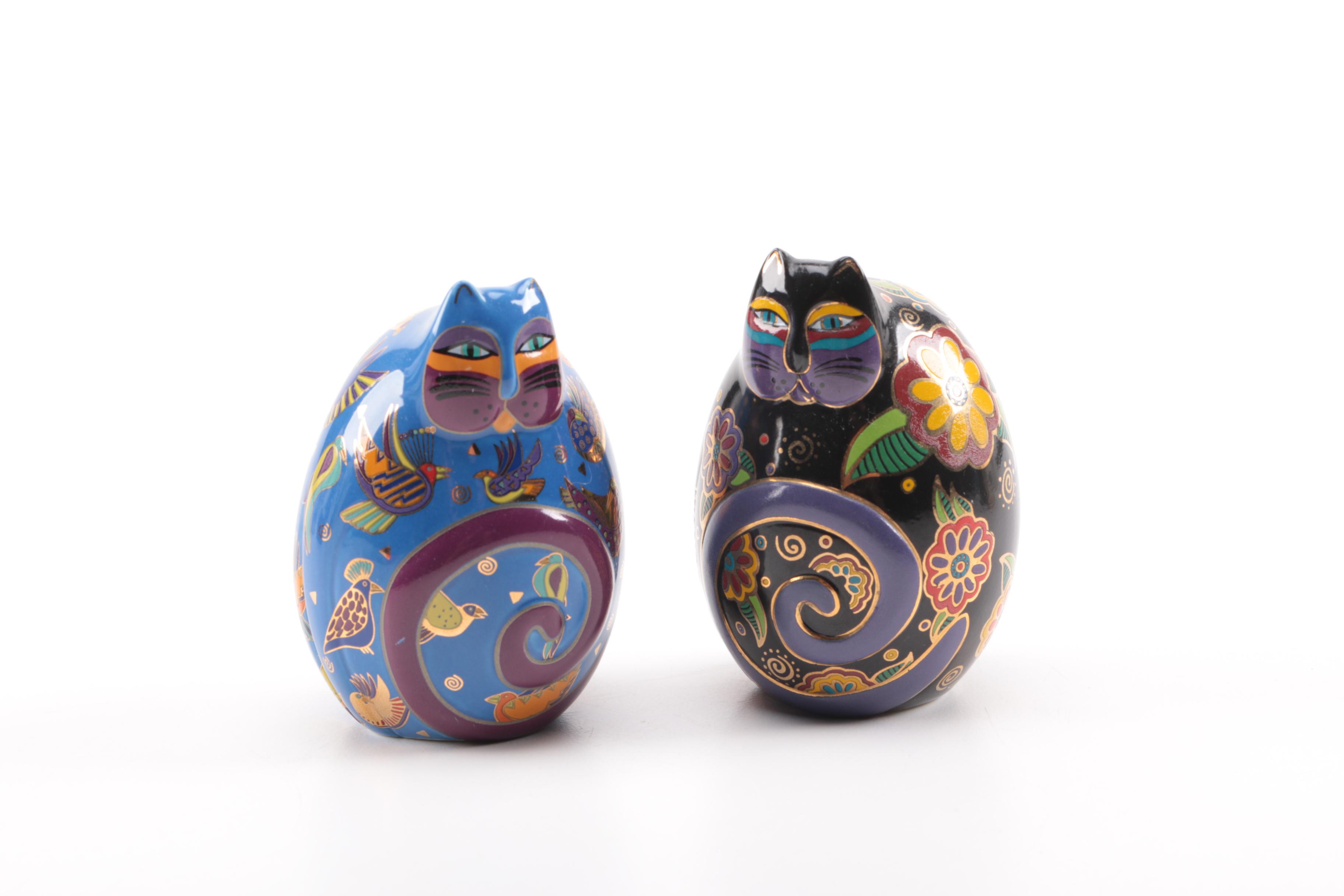 Cat Figurine Collection Including One From 1940.