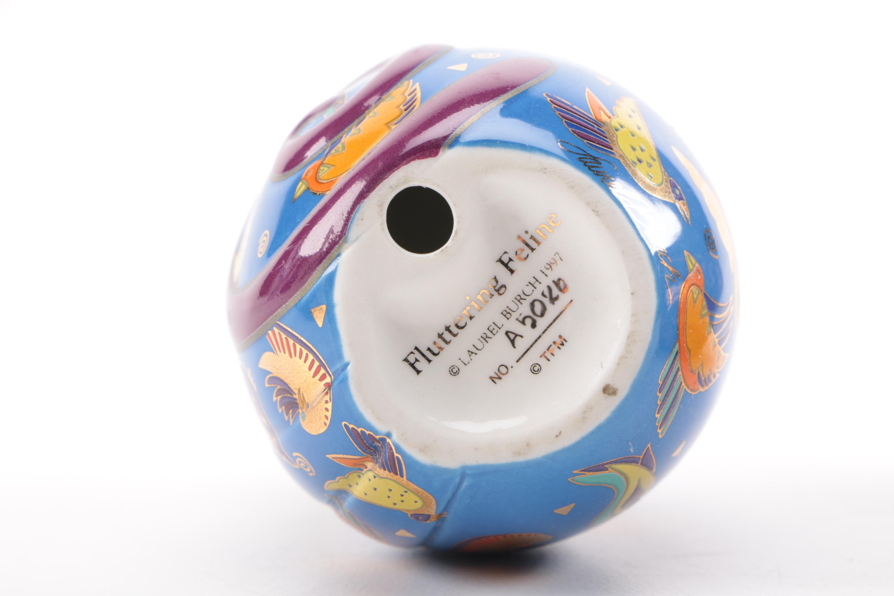 Cat Figurine Collection Including One From 1940.