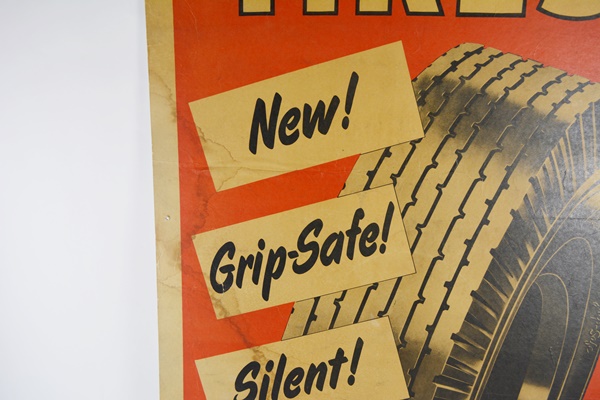 Atlas Tire and Quaker State Advertising Sign