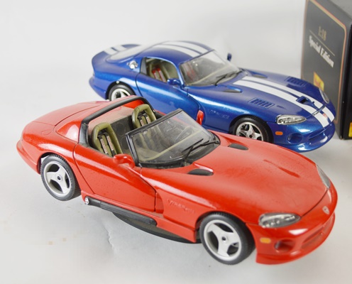 Four Die-Cast Model Cars
