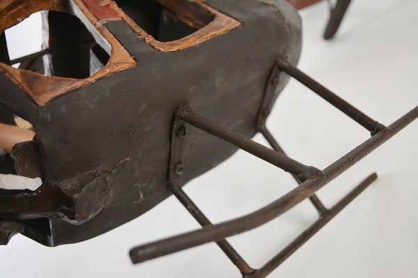 Decorative Wood and Metal Helicopter