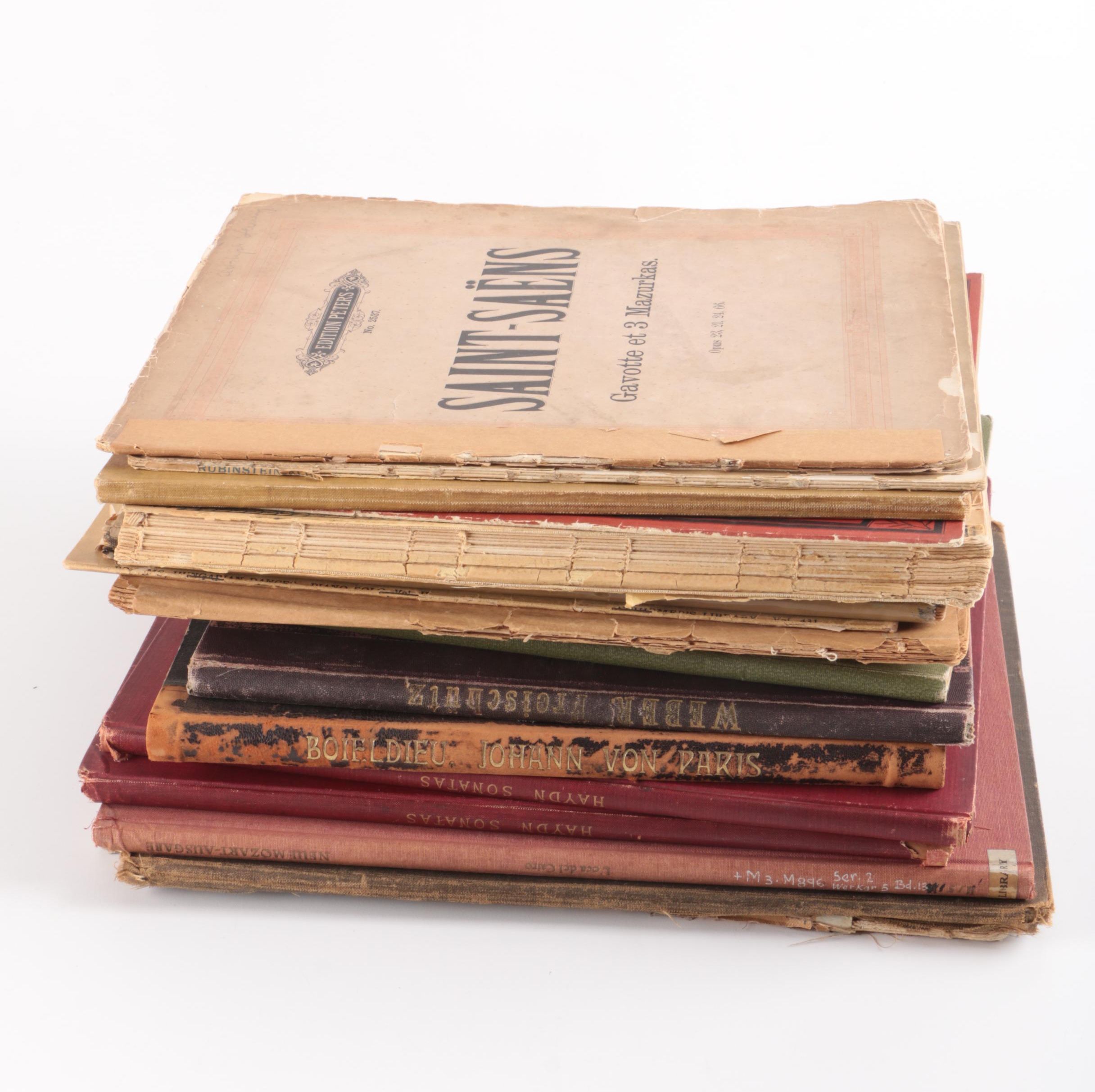Haydn, Chopin, Other Vintage and Antique Songbooks