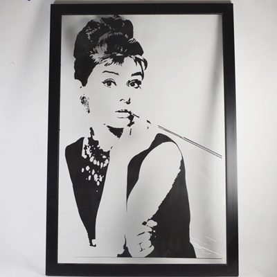 Image Transfer Onto Acrylic After Audrey Hepburn Photograph