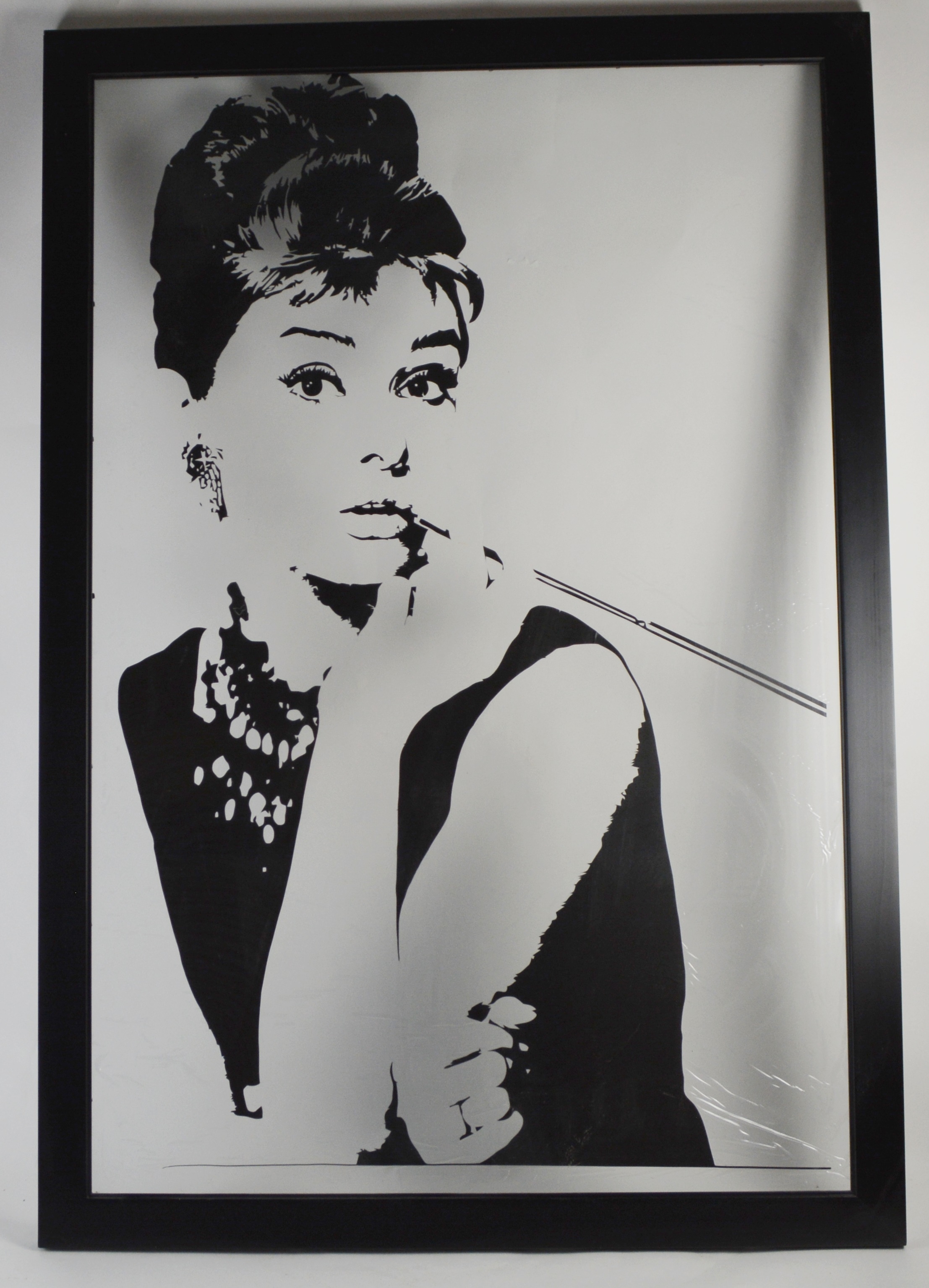 Image Transfer Onto Acrylic After Audrey Hepburn Photograph