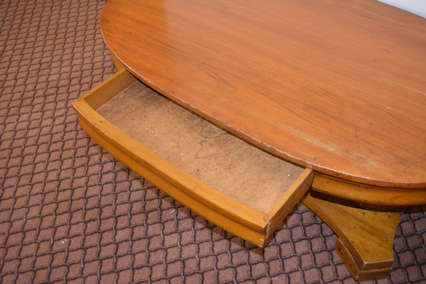 Oval Wood Coffee Table