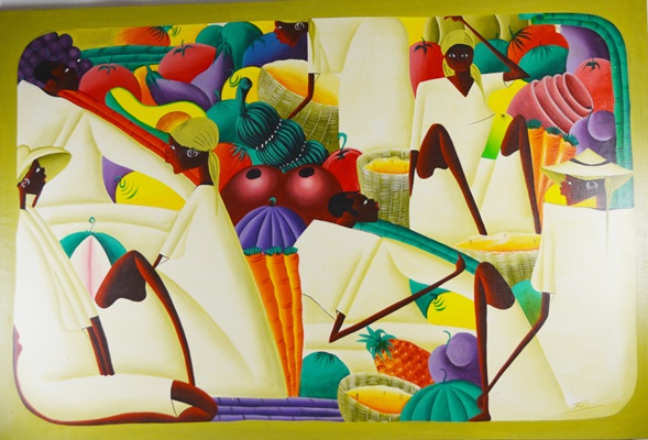 Caribbean Modern Painting on Canvas