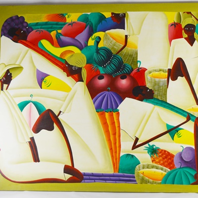 Caribbean Modern Painting on Canvas