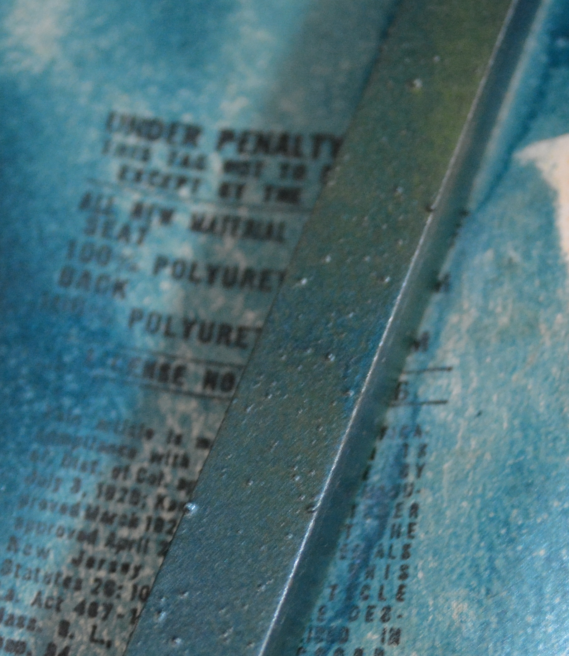 Three Vintage Aqua Swivel Bar Stools