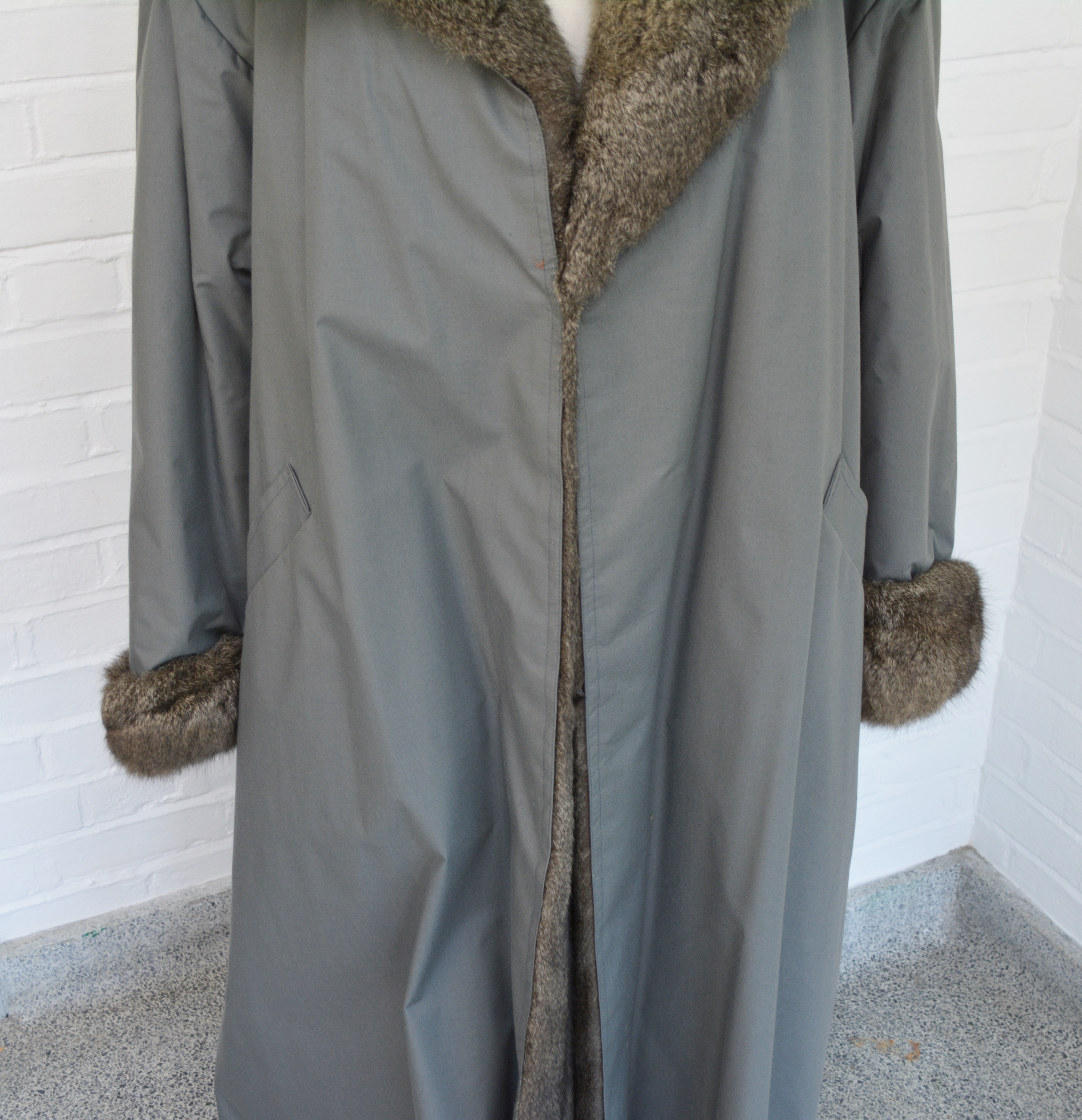 Grey Fox Reversible Long Women's Coat