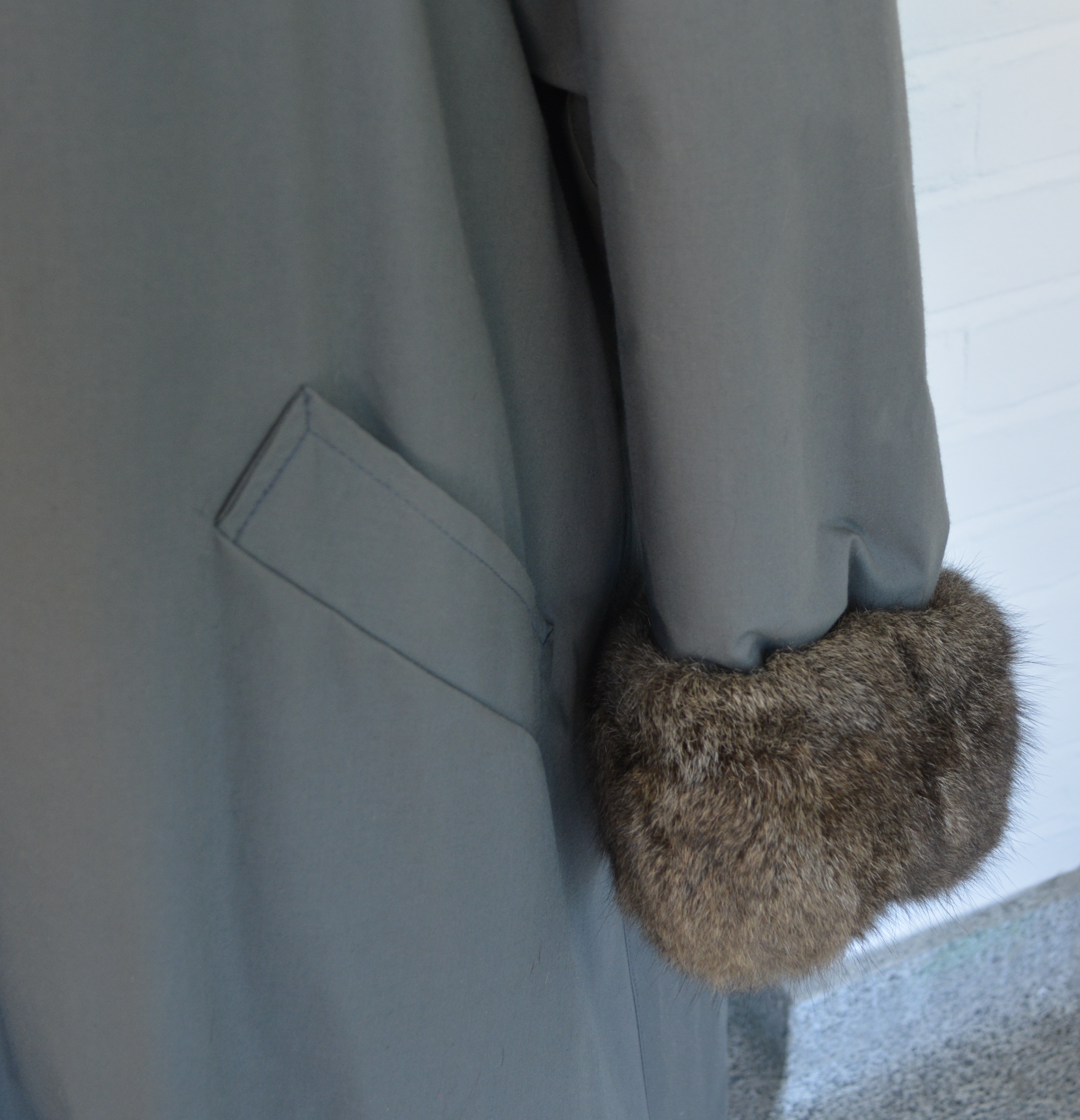 Grey Fox Reversible Long Women's Coat