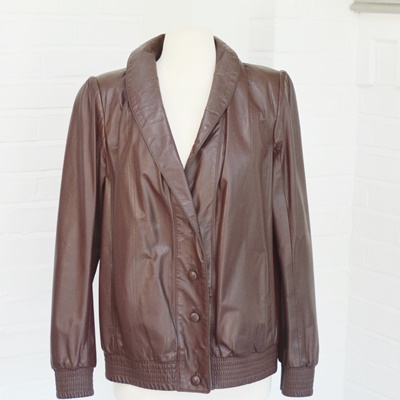 Fendi Cordovan Leather Jacket