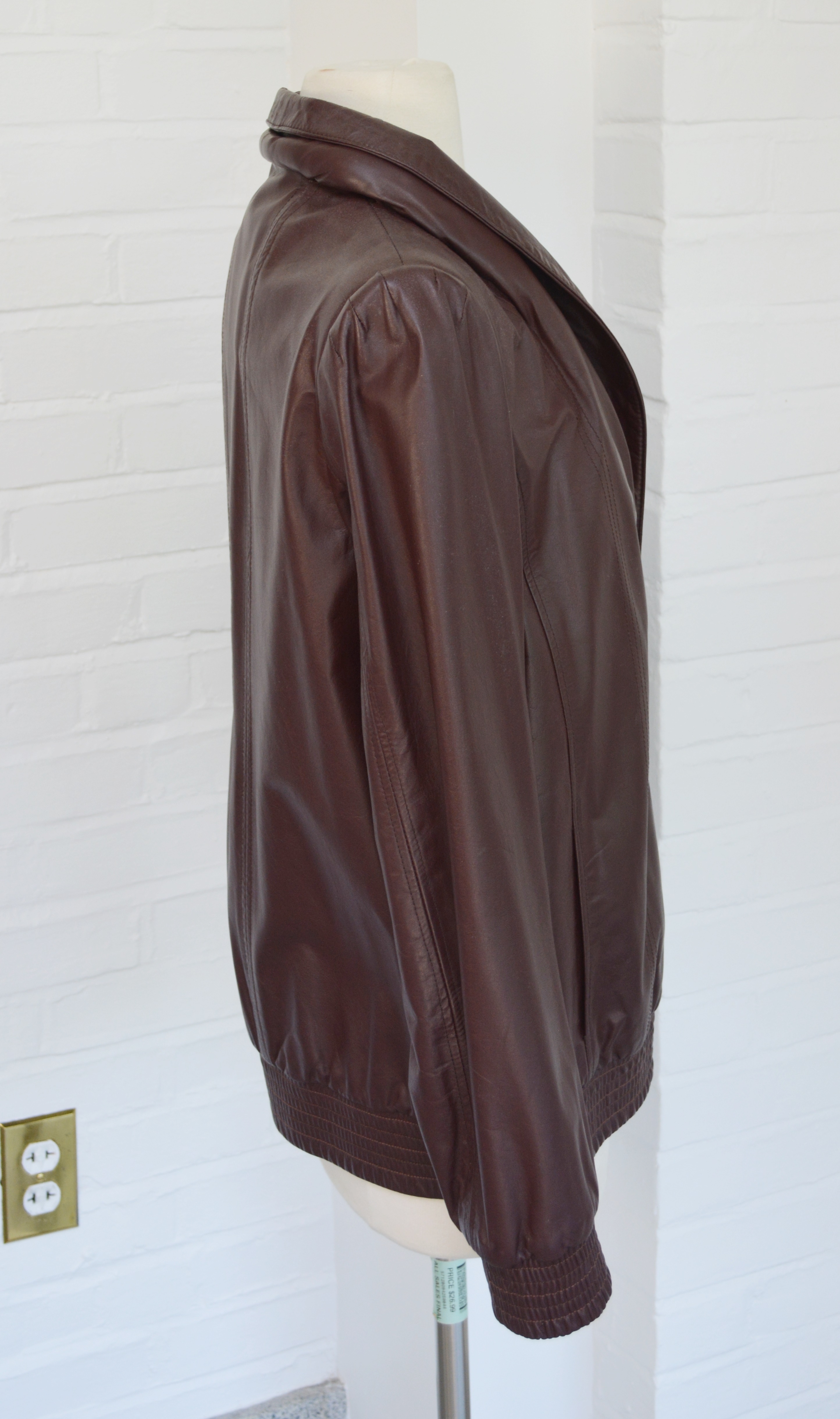 Fendi Cordovan Leather Jacket