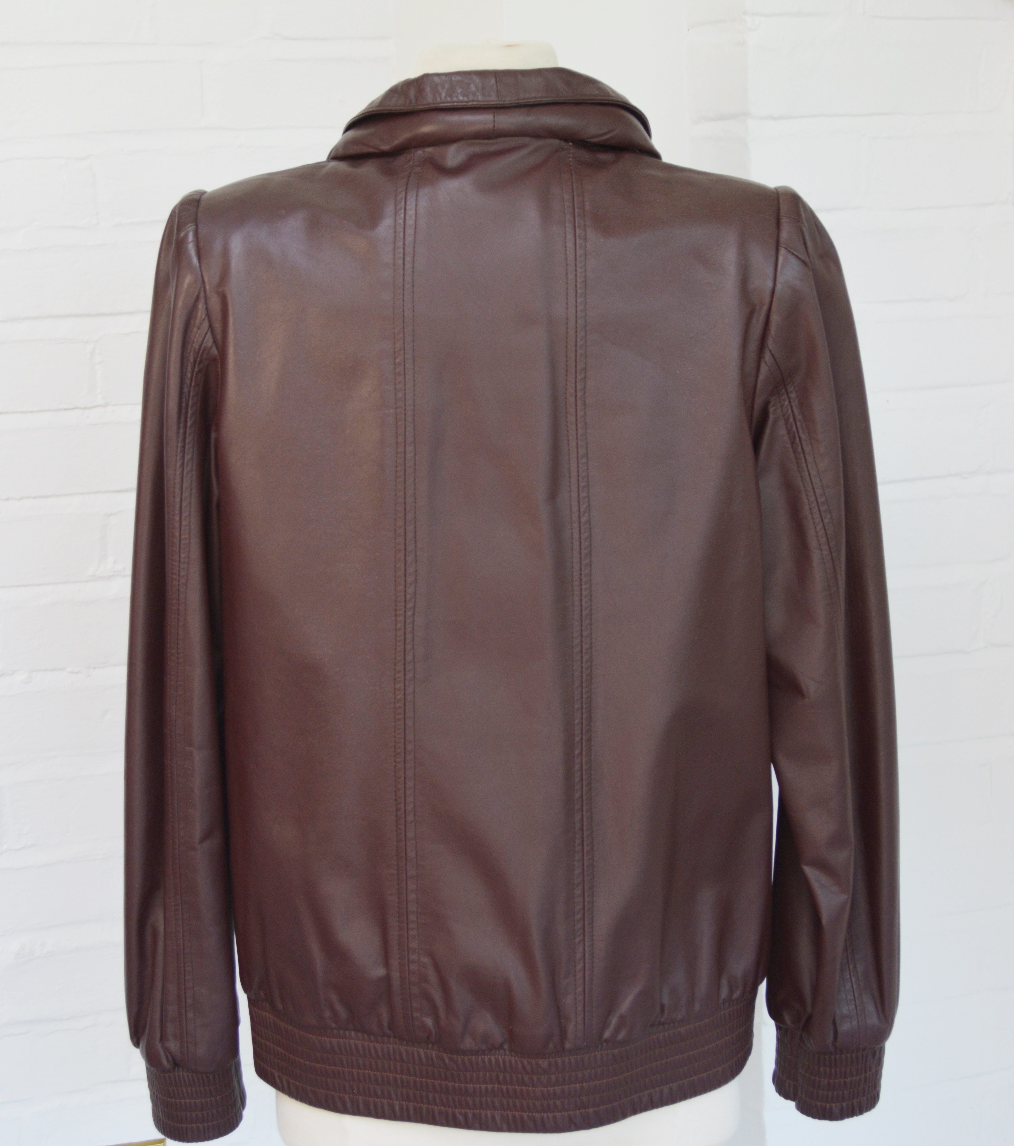 Fendi Cordovan Leather Jacket