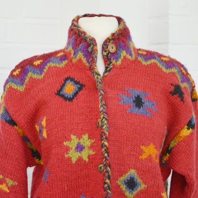 Newari Wool Sweater Jacket