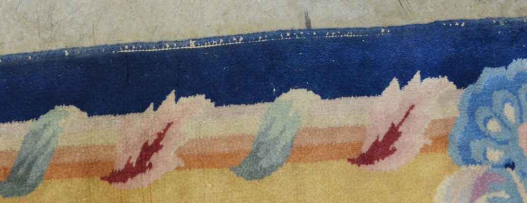 Power Loomed Aubusson-Styled Wool Area Rug