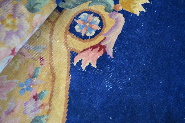 Power Loomed Aubusson-Styled Wool Area Rug