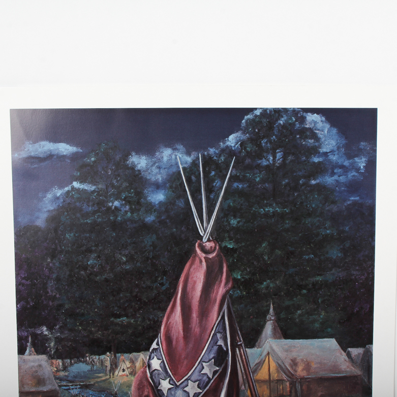 Harold G. Stratton Offset Lithograph "Confederate Pride"