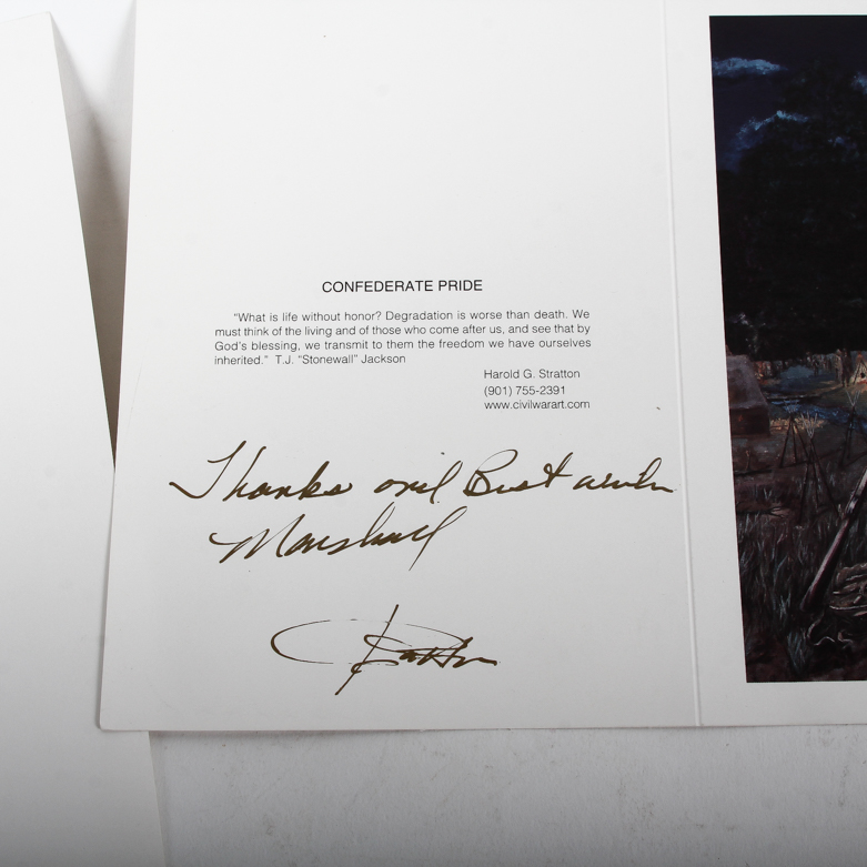 Harold G. Stratton Offset Lithograph "Confederate Pride"