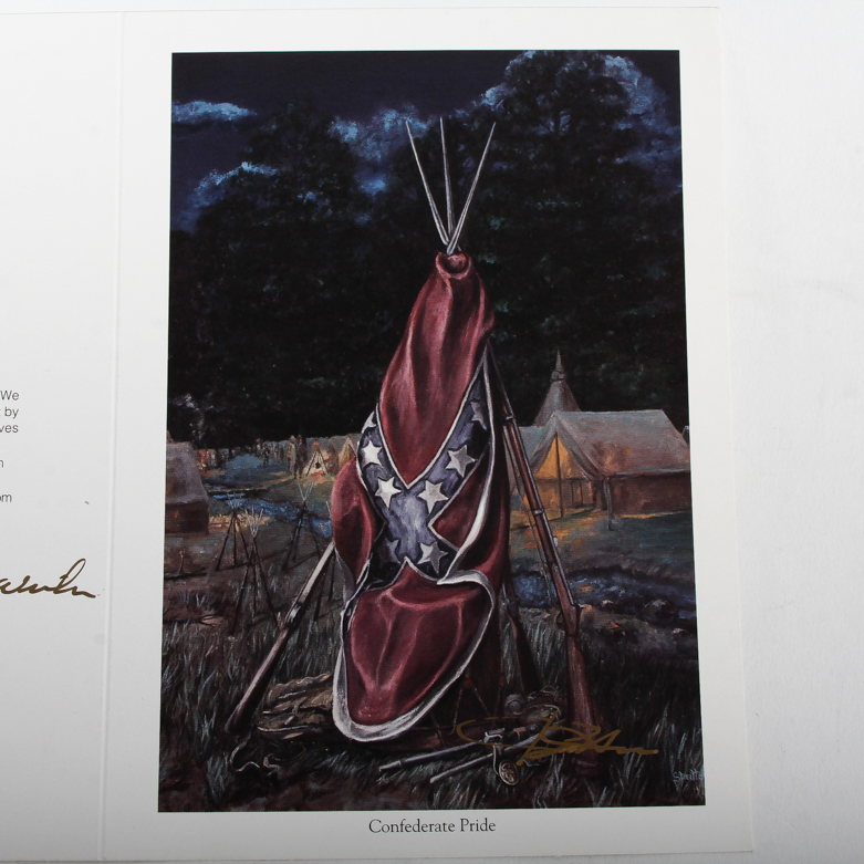 Harold G. Stratton Offset Lithograph "Confederate Pride"