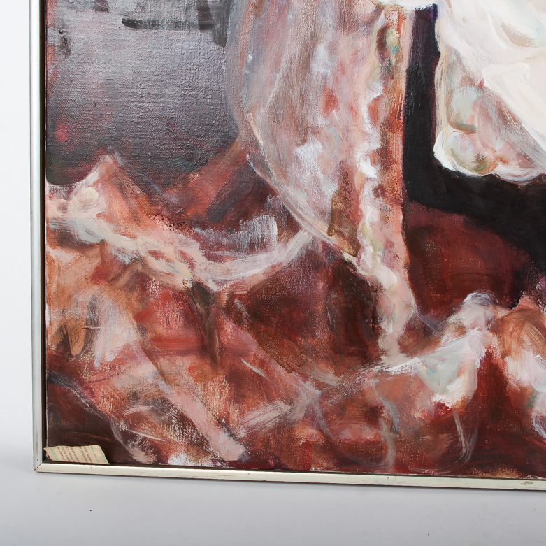 Oil on Canvas Painting of Married Couple