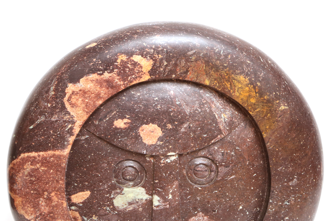 Large Shona Stone Circular Face Sculpture