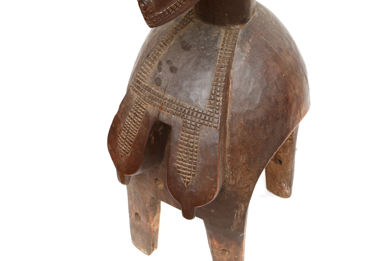 Hand Carved Tribal Wooden Bust