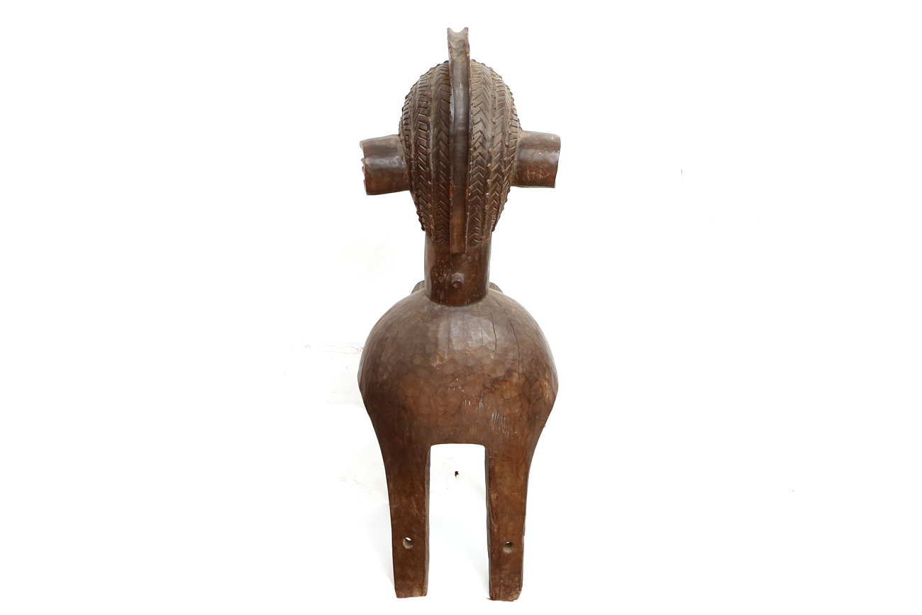 Hand Carved Tribal Wooden Bust