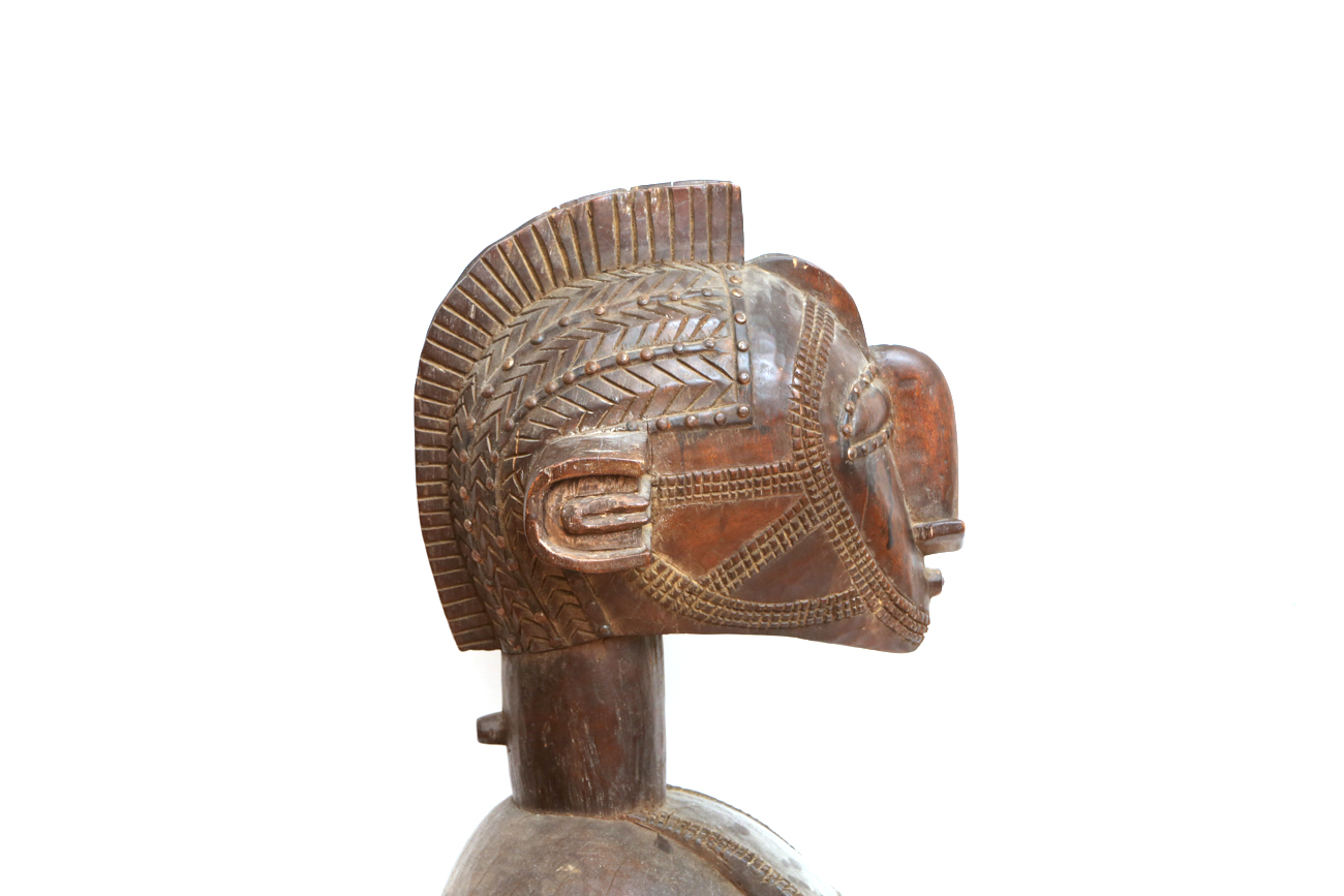 Hand Carved Tribal Wooden Bust