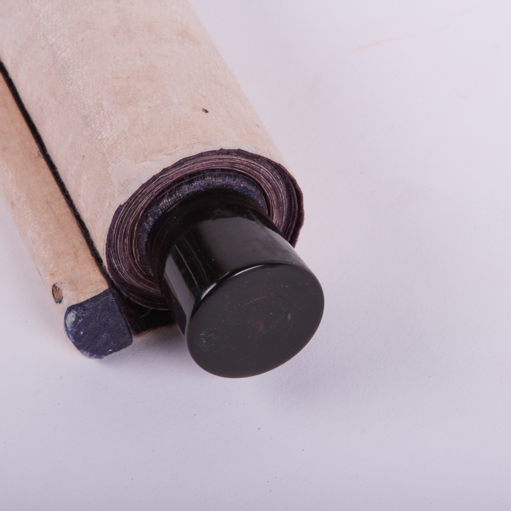 Vintage Japanese Ink Wash Portrait of Daruma Hanging Scroll