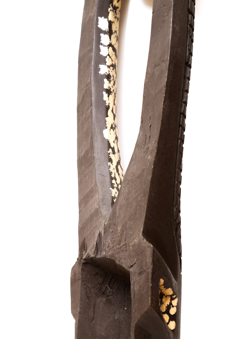 Wooden African Tribal Mask From Ghana