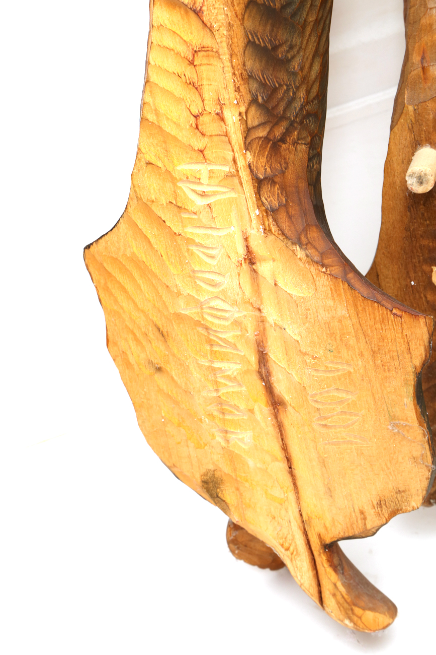 Pair Of Hand Carved Theatrical Inspired Female Sculptures