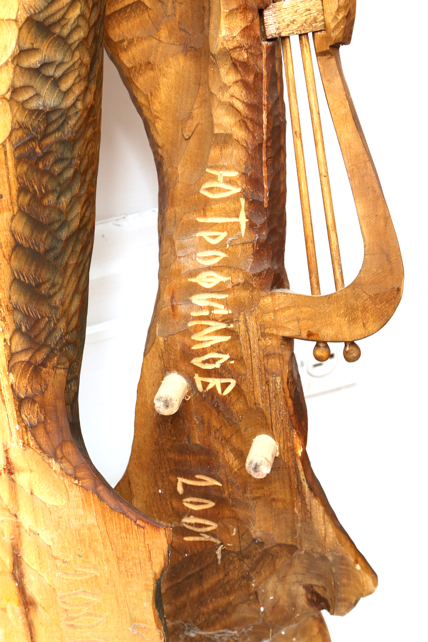 Pair Of Hand Carved Theatrical Inspired Female Sculptures