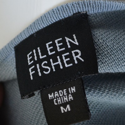 Eileen Fisher Soft Blue Drape Cardigan